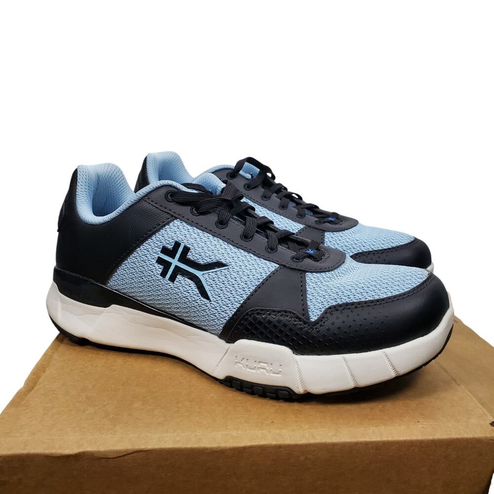 Kuru Quantum 2 Sneaker Shoes Womens US 12 Wide Blue Black Walking Comfort